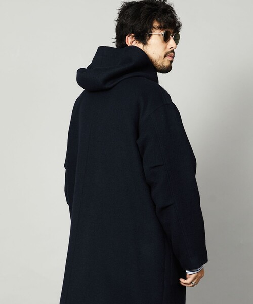 Firsthand(ファーストハンド)の「Firsthand/ファーストハンド リサイクルウールフーデッドコート(その他アウター・メンズ・チャコールグレー/ネイビー・S/M/L)」の9枚目の写真