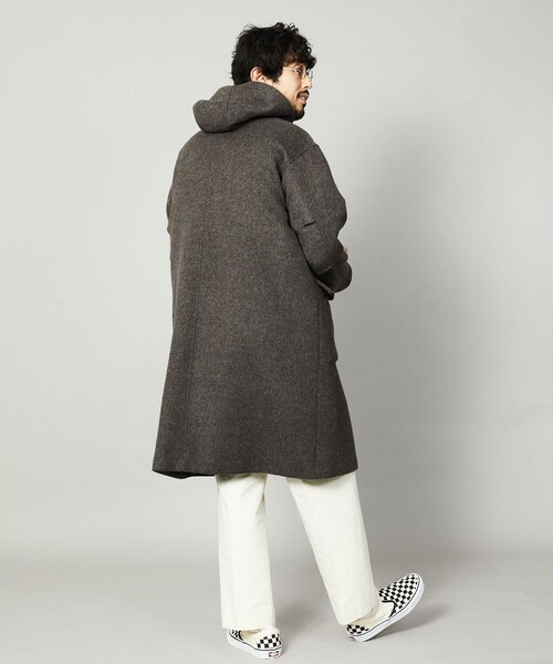 Firsthand(ファーストハンド)の「Firsthand/ファーストハンド リサイクルウールフーデッドコート(その他アウター・メンズ・チャコールグレー/ネイビー・S/M/L)」の19枚目の写真