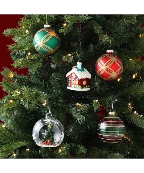 セール】ガラスオーナメント ツリー ドーム（インテリア雑貨