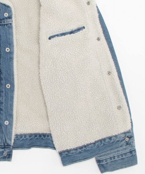 Levi's（リーバイス）の「【Levi's】シェルパジャケット（ブルゾン・メンズ・ダークインディゴブルー・S/M/L）」の3枚目の写真