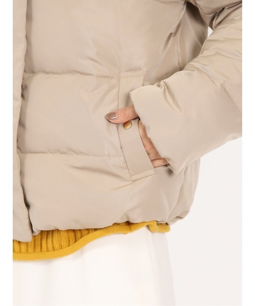 ☆m.f.editorial エムエフエディトリアルダウンコート.A-010黒 エムエフエディトリアルレディース&frasl;:Women スタンド