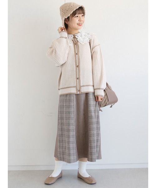ehka sopo（エヘカソポ）の「かぎ編みニットハット（ハット・レディース・ベージュ/キナリ/ブラック・ﾌﾘ-）」の18枚目の写真