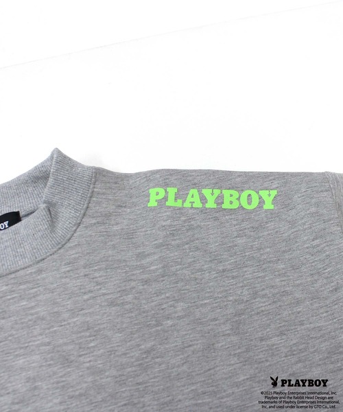PLAYBOY（プレイボーイ）の「【GOLF】ゴルフウェア　PLAYBOYモックネック長袖（ジャージ・メンズ・ブラック/グレー・M/L/XL）」の8枚目の写真