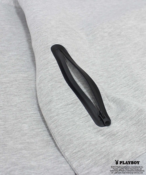 PLAYBOY（プレイボーイ）の「【GOLF】ゴルフウェア　PLAYBOYモックネック長袖（ジャージ・メンズ・ブラック/グレー・M/L/XL）」の10枚目の写真