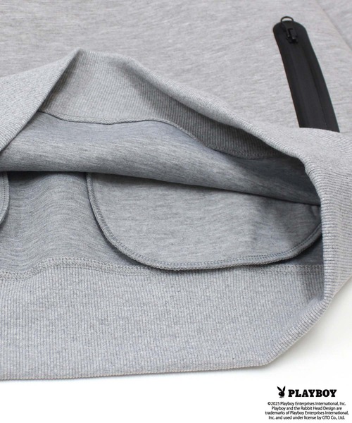 PLAYBOY（プレイボーイ）の「【GOLF】ゴルフウェア　PLAYBOYモックネック長袖（ジャージ・メンズ・ブラック/グレー・M/L/XL）」の11枚目の写真
