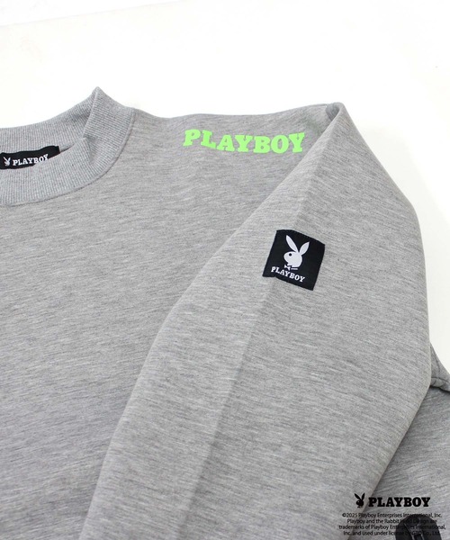 PLAYBOY（プレイボーイ）の「【GOLF】ゴルフウェア　PLAYBOYモックネック長袖（ジャージ・メンズ・ブラック/グレー・M/L/XL）」の13枚目の写真