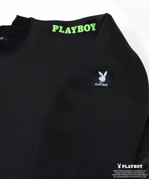 PLAYBOY（プレイボーイ）の「【GOLF】ゴルフウェア　PLAYBOYモックネック長袖（ジャージ・メンズ・ブラック/グレー・M/L/XL）」の14枚目の写真