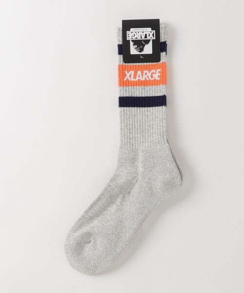 XLARGE(エクストララージ)の「CONTRAST STRIPE SOCKS(ソックス/靴下・メンズ・アッシュ/ブラック/ホワイト・ONE SIZE)」の6枚目の写真