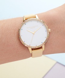 OLIVIA BURTON（オリビアバートン）の「「OLIVIA BURTON/オリビアバートン」 レインボー デミ レザーベルト 34mm 腕時計（アナログ腕時計・レディース）」