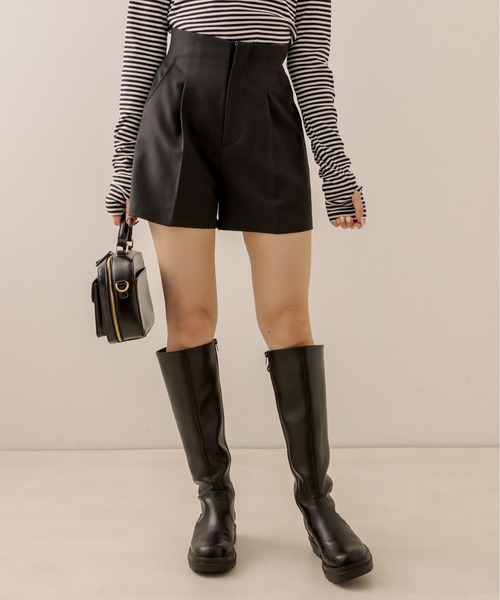 OLIVE des OLIVE(オリーブデオリーブ)の「超美脚ショートパンツ(その他パンツ・レディース・ブラック/チェック/アイボリー・FREE)」の7枚目の写真