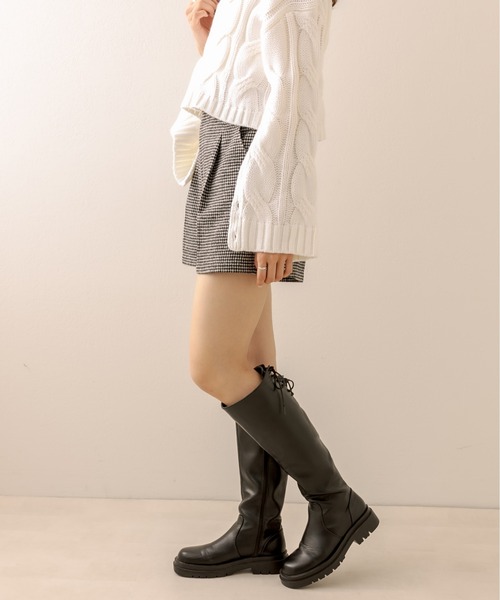 OLIVE des OLIVE(オリーブデオリーブ)の「超美脚ショートパンツ(その他パンツ・レディース・ブラック/チェック/アイボリー・FREE)」の8枚目の写真