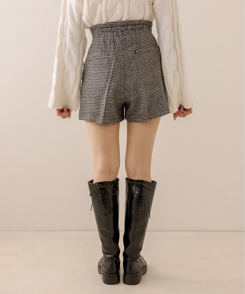 OLIVE des OLIVE(オリーブデオリーブ)の「超美脚ショートパンツ(その他パンツ・レディース・ブラック/チェック/アイボリー・FREE)」の6枚目の写真