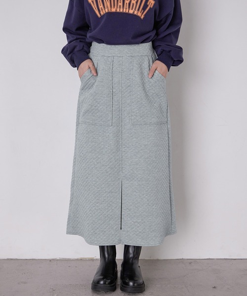 Fashion Letter(ファッションレター)の「ジャガードキルト フロントスリットタイトスカート(スカート・レディース・ブラック/グレー/ブラウン・M)」の12枚目の写真