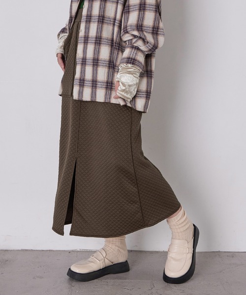 Fashion Letter(ファッションレター)の「ジャガードキルト フロントスリットタイトスカート(スカート・レディース・ブラック/グレー/ブラウン・M)」の20枚目の写真