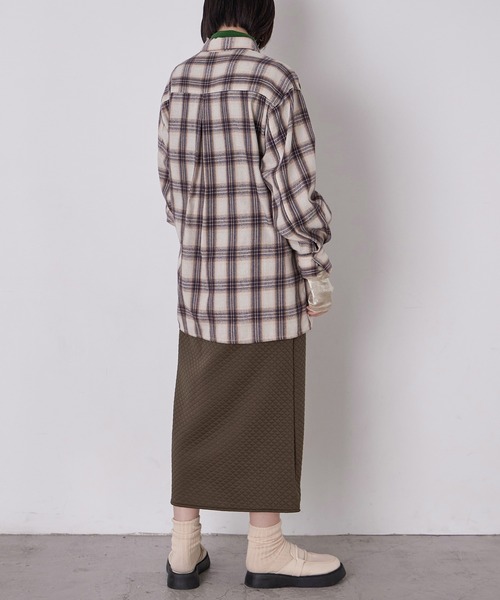 Fashion Letter(ファッションレター)の「ジャガードキルト フロントスリットタイトスカート(スカート・レディース・ブラック/グレー/ブラウン・M)」の21枚目の写真