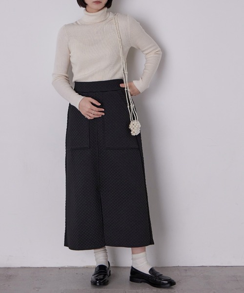 Fashion Letter(ファッションレター)の「ジャガードキルト フロントスリットタイトスカート(スカート・レディース・ブラック/グレー/ブラウン・M)」の22枚目の写真