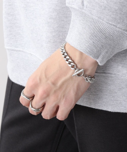 RAGEBLUE(レイジブルー)の「ステンレスデザインチェーンブレスレット(ブレスレット・メンズ・シルバー系その他2/シルバー系その他3/シルバー系その他/シルバー系その他4/その他6/その他5/その他13/その他11/その他7・ONE SIZE/FREE)」の11枚目の写真