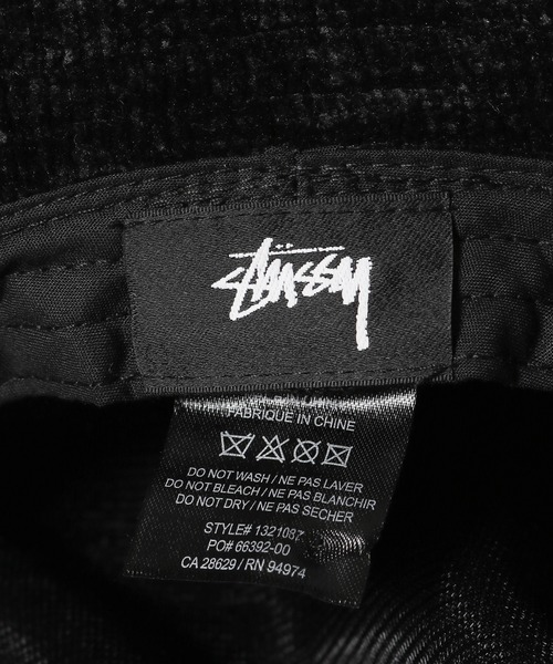 STUSSY(ステューシー)の「STUSSY/ステューシー CHENILLE BIG BASIC BUCKET HAT バケットハット(ハット・メンズ・ブラック/ライトブルー/オレンジ・S/M/L/XL)」の4枚目の写真