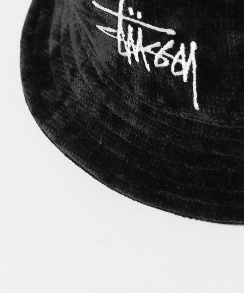 STUSSY(ステューシー)の「STUSSY/ステューシー CHENILLE BIG BASIC BUCKET HAT バケットハット(ハット・メンズ・ブラック/ライトブルー/オレンジ・S/M/L/XL)」の9枚目の写真