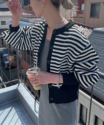 feepur | 【ハンドウォッシャブル】ライトウェイトボーダーカーディガン(カーディガン/ボレロ)