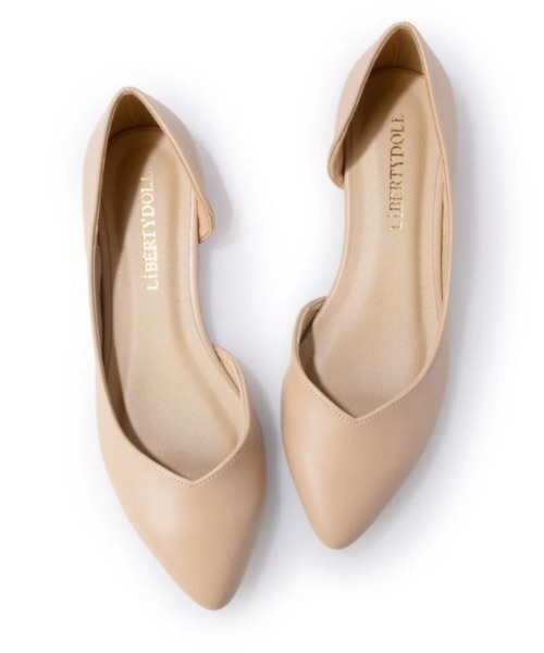 LibertyDoll(リバティードール)の「LibertyDoll/サイドオープンフラットパンプス(5403/5404)(パンプス・レディース・ホワイト/ブラック系その他/ピンク/シルバー/ブルー系その他/ネイビー/マスタード/ベージュ/オレンジ/レッド/ブラック/モスグリーン/レオパード/グレー/ベージュ系その他/ブルー系その他2/ライトグリーン/パイソン/ゴールド・3L/S/L/SS/M/LL)」の6枚目の写真