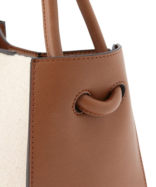 ADAM ET ROPE'（アダムエロペ）の「〈追加〉【WEB限定】むすびミニバッグ（ハンドバッグ・レディース・ブラック/グレー系その他/キャメル・FREE）」の8枚目の写真