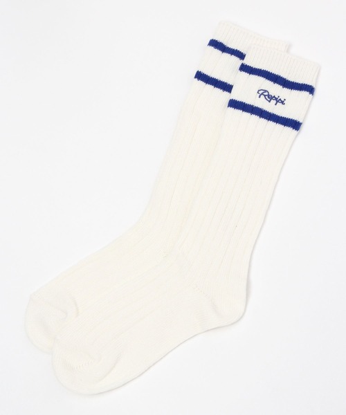 repipi armario（レピピ アルマリオ）の「ラインルーズソックス（ソックス/靴下・キッズ・コーラル/パープル/ライム/グリーン/ホワイト/ブラック/ブルー/サックスブルー/グレー/ベージュ/グリーン系その他/オレンジ/グリーン系その他2/ブルー系その他・FREE）」の11枚目の写真