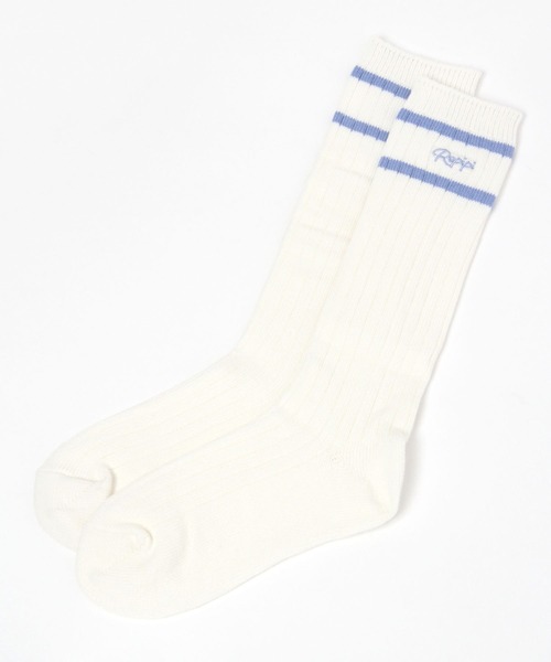 repipi armario（レピピ アルマリオ）の「ラインルーズソックス（ソックス/靴下・キッズ・コーラル/パープル/ライム/グリーン/ホワイト/ブラック/ブルー/サックスブルー/グレー/ベージュ/グリーン系その他/オレンジ/グリーン系その他2/ブルー系その他・FREE）」の10枚目の写真