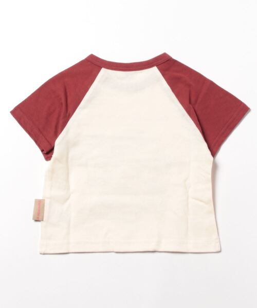 Life Support Products（ライフサポートプロダクツ）の「防汚加工ラグランプリントTシャツ(80～150cm)（Tシャツ/カットソー・キッズ・レッド/チャコール/ブルー/カーキ・140/120/95/110/150/100/80/130/90）」の7枚目の写真