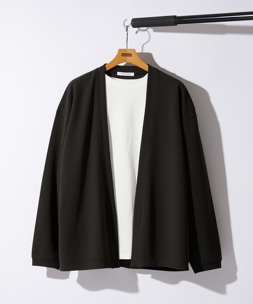 JOURNAL STANDARD（ジャーナルスタンダード）の「クレープウィーブ ツイルカーディガン（カーディガン/ボレロ・メンズ・ベージュ/イエロー/ブラック系その他/グリーン系その他・SMALL/MEDIUM/LARGE）」の11枚目の写真