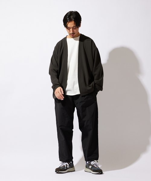 JOURNAL STANDARD（ジャーナルスタンダード）の「クレープウィーブ ツイルカーディガン（カーディガン/ボレロ・メンズ・ベージュ/イエロー/ブラック系その他/グリーン系その他・SMALL/MEDIUM/LARGE）」の12枚目の写真