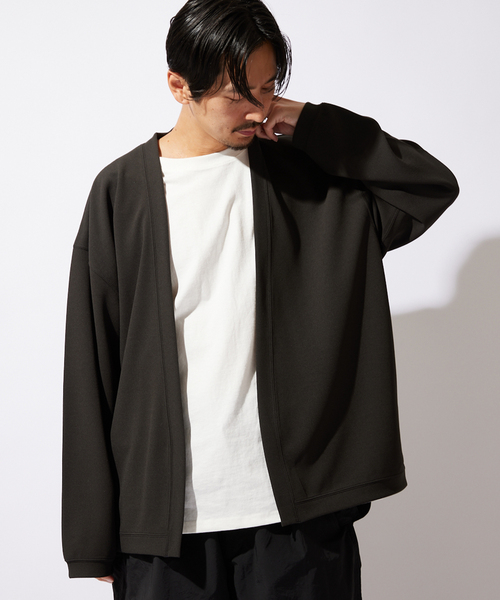 JOURNAL STANDARD（ジャーナルスタンダード）の「クレープウィーブ ツイルカーディガン（カーディガン/ボレロ・メンズ・ベージュ/イエロー/ブラック系その他/グリーン系その他・SMALL/MEDIUM/LARGE）」の17枚目の写真