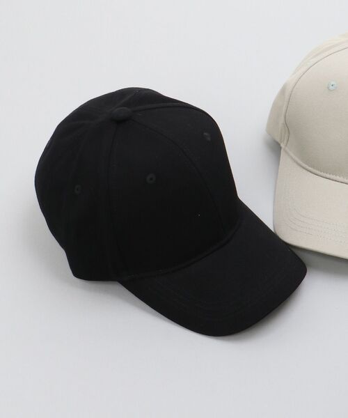 MAJESTIC LEGON（マジェスティックレゴン）の「ツイルベーシックキャップ（キャップ・レディース・オフホワイト/ブラック/ライトグレー・FREE）」の2枚目の写真