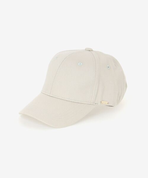 MAJESTIC LEGON（マジェスティックレゴン）の「ツイルベーシックキャップ（キャップ・レディース・オフホワイト/ブラック/ライトグレー・FREE）」の4枚目の写真