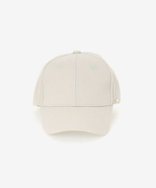 MAJESTIC LEGON（マジェスティックレゴン）の「ツイルベーシックキャップ（キャップ・レディース・オフホワイト/ブラック/ライトグレー・FREE）」の5枚目の写真