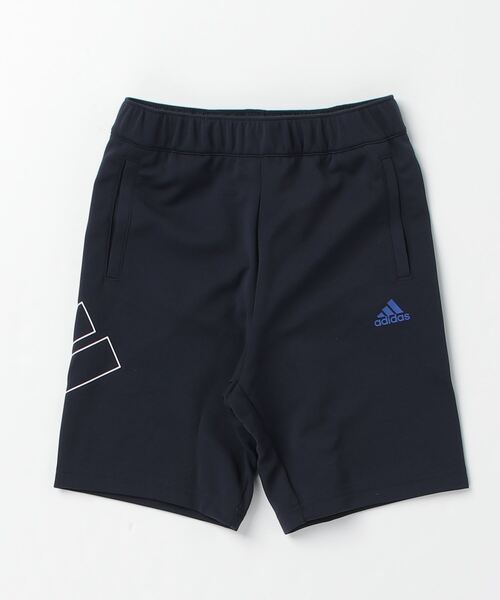 adidas(アディダス)の「アディダス adidas YB カラーブロック_ウォームアップショーツ(その他パンツ・キッズ・ブラック/ネイビー・130cm/120cm/150cm/140cm/160cm)」の1枚目の写真