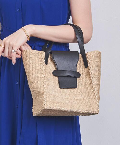 ユナイテッド アローズカゴバッグUNITED ARROWSスクエア トートバッグ UNITED ARROWS(ユナイテッドアローズ)の「UWSC ABACA スクエア