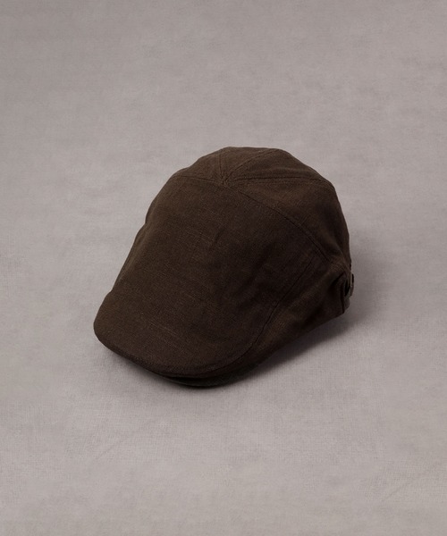 Sense of Grace(センスオブグレース)の「ハンドウォッシャブル 綿麻 ハンチング(ハンチング/ベレー帽・レディース・グレー/カーキオリーブ/ナチュラル/ブラック/ブラウン・FREE)」の6枚目の写真