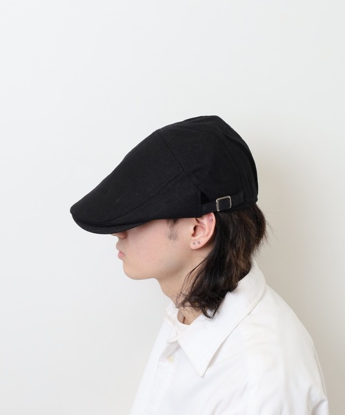 Sense of Grace(センスオブグレース)の「ハンドウォッシャブル 綿麻 ハンチング(ハンチング/ベレー帽・レディース・グレー/カーキオリーブ/ナチュラル/ブラック/ブラウン・FREE)」の15枚目の写真