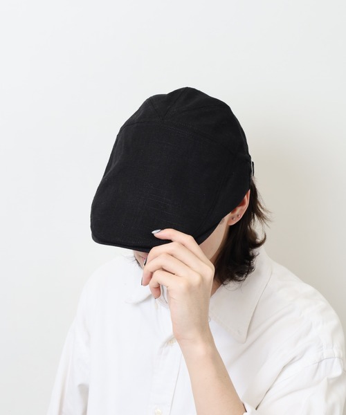 Sense of Grace(センスオブグレース)の「ハンドウォッシャブル 綿麻 ハンチング(ハンチング/ベレー帽・レディース・グレー/カーキオリーブ/ナチュラル/ブラック/ブラウン・FREE)」の14枚目の写真