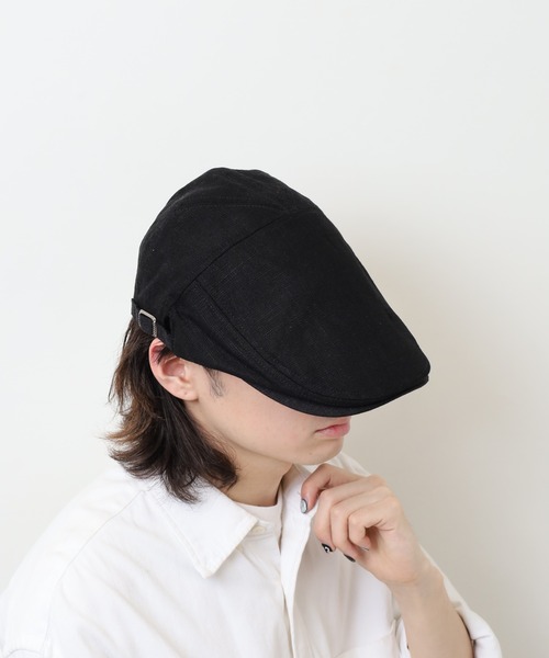 Sense of Grace(センスオブグレース)の「ハンドウォッシャブル 綿麻 ハンチング(ハンチング/ベレー帽・レディース・グレー/カーキオリーブ/ナチュラル/ブラック/ブラウン・FREE)」の17枚目の写真