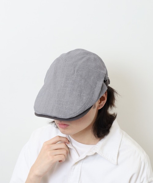 Sense of Grace(センスオブグレース)の「ハンドウォッシャブル 綿麻 ハンチング(ハンチング/ベレー帽・レディース・グレー/カーキオリーブ/ナチュラル/ブラック/ブラウン・FREE)」の19枚目の写真