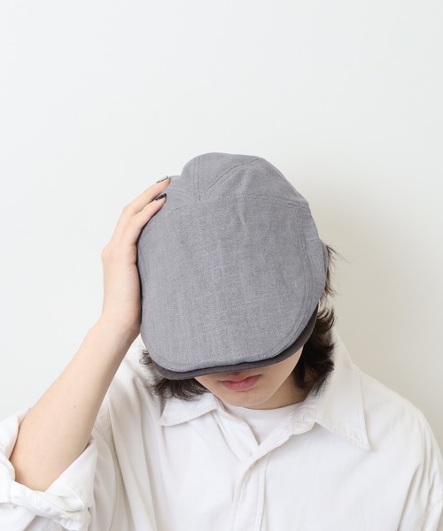 Sense of Grace(センスオブグレース)の「ハンドウォッシャブル 綿麻 ハンチング(ハンチング/ベレー帽・レディース・グレー/カーキオリーブ/ナチュラル/ブラック/ブラウン・FREE)」の20枚目の写真