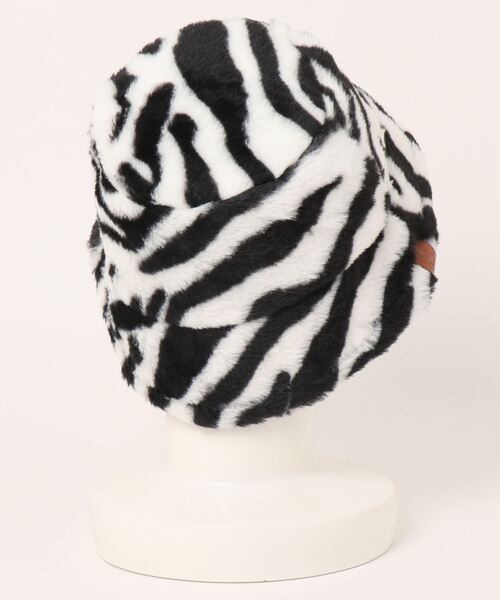 tone（トーン）の「【gratin】モコモコファーバケットハット（ハット・レディース・レオパード/ブラウン/ベージュ/ゼブラ/その他/ブラック・FREE）」の7枚目の写真