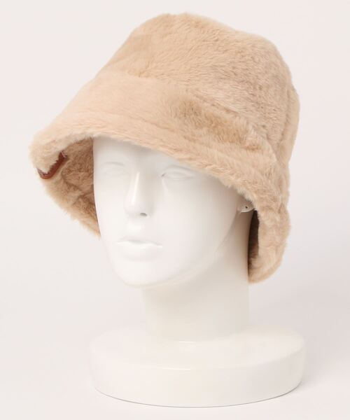 tone（トーン）の「【gratin】モコモコファーバケットハット（ハット・レディース・レオパード/ブラウン/ベージュ/ゼブラ/その他/ブラック・FREE）」の8枚目の写真