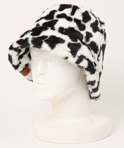 tone（トーン）の「【gratin】モコモコファーバケットハット（ハット・レディース・レオパード/ブラウン/ベージュ/ゼブラ/その他/ブラック・FREE）」の9枚目の写真