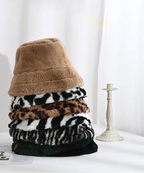 tone（トーン）の「【gratin】モコモコファーバケットハット（ハット・レディース・レオパード/ブラウン/ベージュ/ゼブラ/その他/ブラック・FREE）」の21枚目の写真