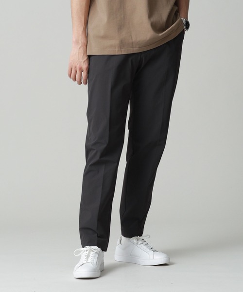 NANO universe（ナノユニバース）の「LB.04/二重織りストレッチテーパードイージーパンツ（スラックス・メンズ・ブラック/ベージュ/ネイビー・S/M/L）」の12枚目の写真