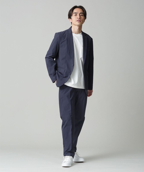 NANO universe（ナノユニバース）の「LB.04/二重織りストレッチテーパードイージーパンツ（スラックス・メンズ・ブラック/ベージュ/ネイビー・S/M/L）」の15枚目の写真