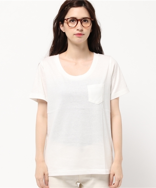 ROSE BUD(ローズバッド)の「LCTT-15174 U/N S/S-T(Tシャツ/カットソー・レディース・ホワイト/ブラック/ミックスグレー/イエロー・ONE SIZE)」の12枚目の写真